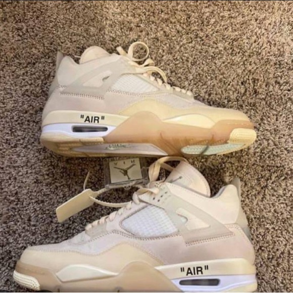 Air Jordan Sneakers in Cream and Tan